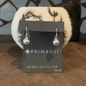 Dangling Ball Sterling Silver Earrings